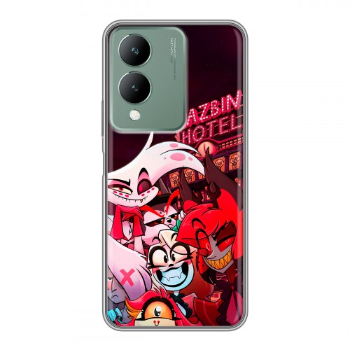 Дизайнерский силиконовый с усиленными углами чехол для Vivo Y17s Hazbin Hotel Отель Хазбин