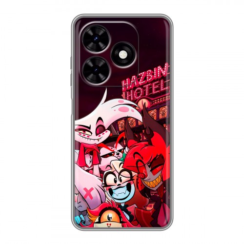 Дизайнерский силиконовый чехол для Tecno Spark Go 2024 Hazbin Hotel Отель Хазбин