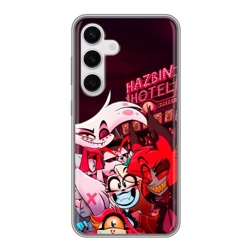 Дизайнерский силиконовый чехол для Samsung Galaxy S24 Hazbin Hotel Отель Хазбин
