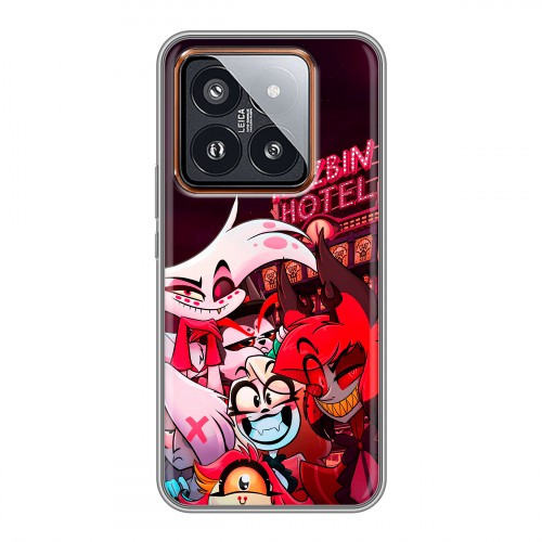 Дизайнерский силиконовый чехол для Xiaomi 14 Pro Hazbin Hotel Отель Хазбин