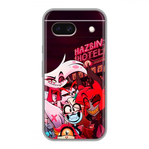 Дизайнерский пластиковый чехол для Google Pixel 8a Hazbin Hotel Отель Хазбин