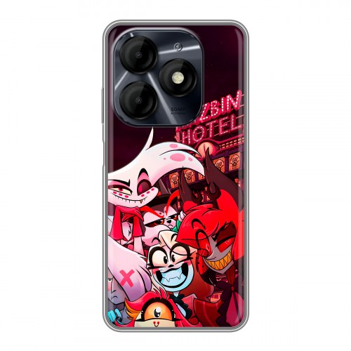 Дизайнерский силиконовый чехол для Itel P55 4G Hazbin Hotel Отель Хазбин