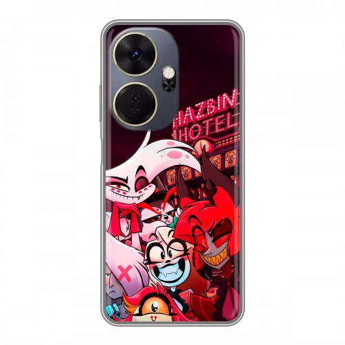 Дизайнерский силиконовый чехол для Itel P55 Plus Hazbin Hotel Отель Хазбин