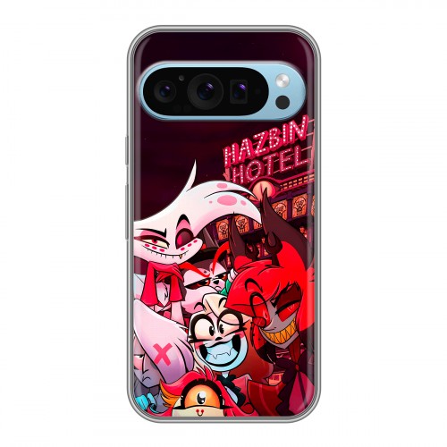 Дизайнерский силиконовый чехол для Google Pixel 9 Hazbin Hotel Отель Хазбин