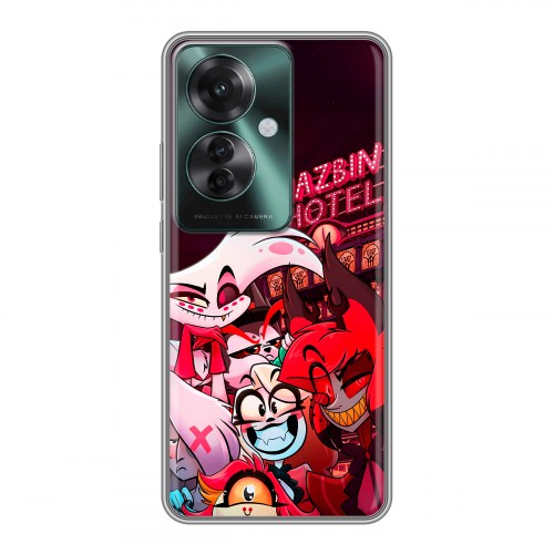 Дизайнерский силиконовый чехол для Oppo Reno 11F Hazbin Hotel Отель Хазбин