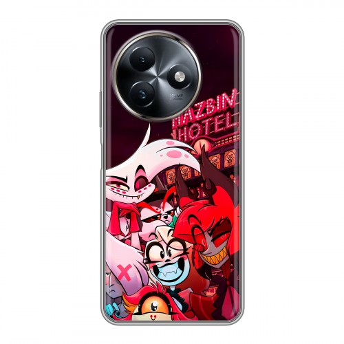 Дизайнерский пластиковый чехол для Itel S24 Hazbin Hotel Отель Хазбин