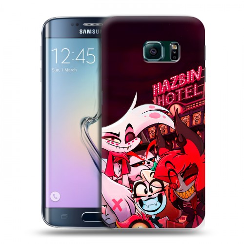Дизайнерский силиконовый чехол для Samsung Galaxy S6 Edge Hazbin Hotel Отель Хазбин