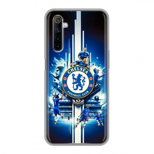 Дизайнерский силиконовый с усиленными углами чехол для Realme 6 Chelsea Челси