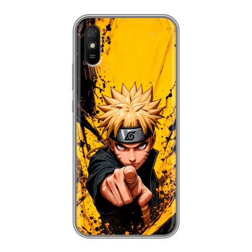 Дизайнерский силиконовый с усиленными углами чехол для Xiaomi RedMi 9A Naruto Наруто