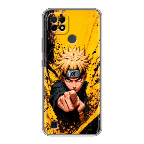 Дизайнерский силиконовый чехол для Realme C21 Naruto Наруто
