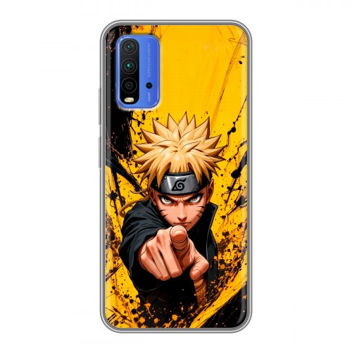 Дизайнерский силиконовый чехол для Xiaomi RedMi 9T Naruto Наруто
