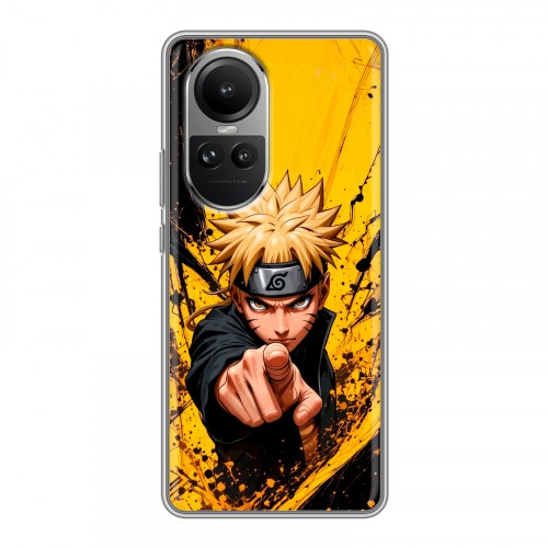 Дизайнерский силиконовый чехол для OPPO Reno10 Naruto Наруто