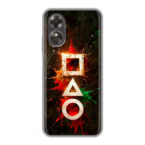 Дизайнерский силиконовый чехол для OPPO A17 Squid Game Игра кальмара