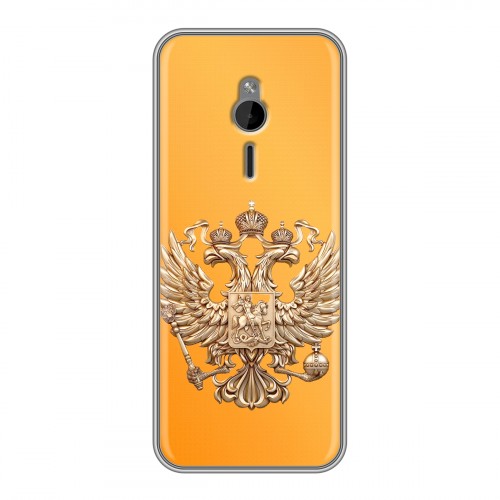 Дизайнерский силиконовый чехол для Nokia 230 Герб Флаг России