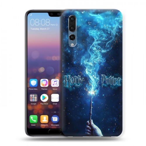 Дизайнерский силиконовый с усиленными углами чехол для Huawei P20 Pro Harry Potter Гарри Поттер