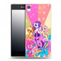 Дизайнерский пластиковый чехол для Sony Xperia E5 My little pony Дружба чудо
