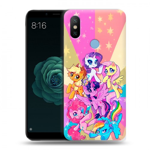 Дизайнерский силиконовый чехол для Xiaomi Mi A2 My little pony Дружба чудо