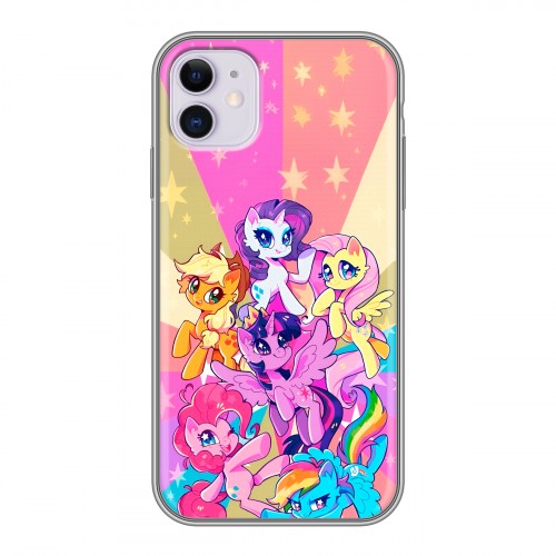 Дизайнерский силиконовый чехол для Iphone 11 My little pony Дружба чудо