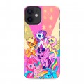 Дизайнерский силиконовый с усиленными углами чехол для Iphone 12 Mini My little pony Дружба чудо