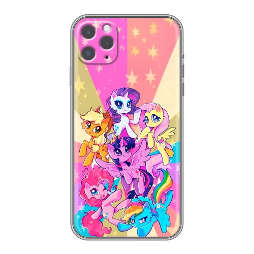 Дизайнерский силиконовый чехол для Iphone 12 My little pony Дружба чудо