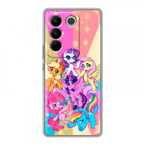 Дизайнерский силиконовый чехол для Vivo V27 My little pony Дружба чудо