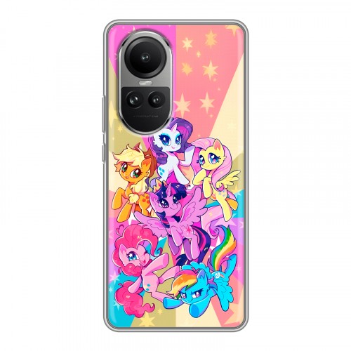 Дизайнерский силиконовый чехол для OPPO Reno10 My little pony Дружба чудо