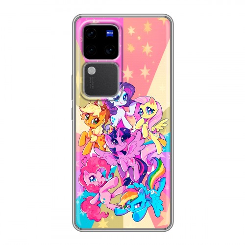 Дизайнерский силиконовый чехол для Vivo V30 Pro My little pony Дружба чудо