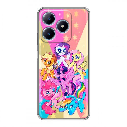 Дизайнерский силиконовый чехол для Realme C63 My little pony Дружба чудо
