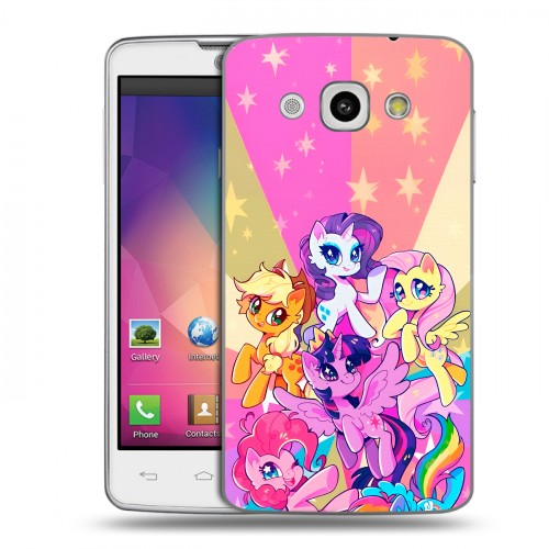 Дизайнерский пластиковый чехол для LG L60 My little pony Дружба чудо