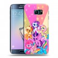 Дизайнерский силиконовый чехол для Samsung Galaxy S6 Edge My little pony Дружба чудо