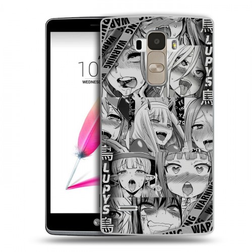 Дизайнерский пластиковый чехол для LG G4 Stylus Ahegao Ахегао Аниме