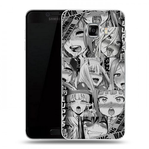 Дизайнерский пластиковый чехол для Samsung Galaxy C5 Ahegao Ахегао Аниме