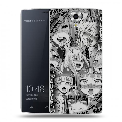Дизайнерский силиконовый чехол для Homtom HT7 Ahegao Ахегао Аниме