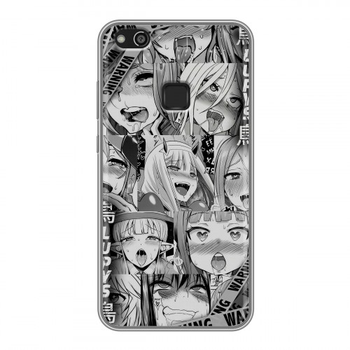 Дизайнерский силиконовый чехол для Huawei P10 Lite Ahegao Ахегао Аниме