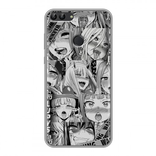 Дизайнерский силиконовый чехол для Huawei P Smart Ahegao Ахегао Аниме