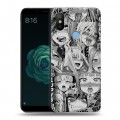 Дизайнерский силиконовый чехол для Xiaomi Mi A2 Ahegao Ахегао Аниме