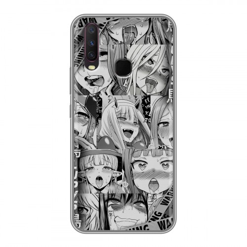 Дизайнерский силиконовый чехол для Vivo Y17 Ahegao Ахегао Аниме