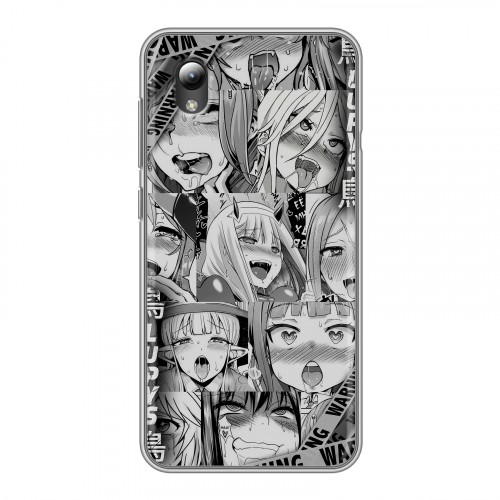 Дизайнерский силиконовый чехол для ZTE Blade A3 (2019) Ahegao Ахегао Аниме