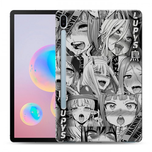 Дизайнерский силиконовый чехол для Samsung Galaxy Tab S6 Ahegao Ахегао Аниме