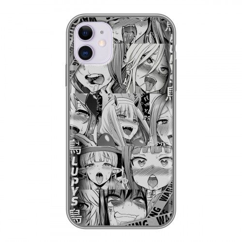 Дизайнерский силиконовый чехол для Iphone 11 Ahegao Ахегао Аниме