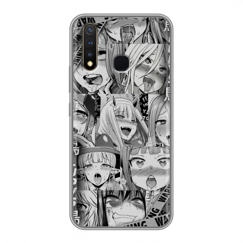 Дизайнерский силиконовый чехол для Vivo Y19 Ahegao Ахегао Аниме