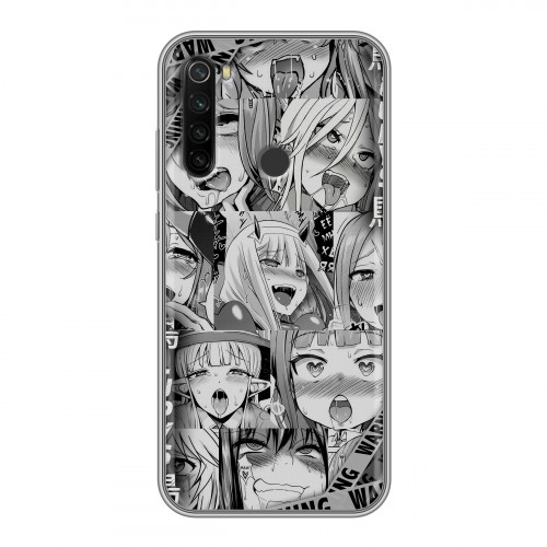 Дизайнерский силиконовый с усиленными углами чехол для Xiaomi RedMi Note 8T Ahegao Ахегао Аниме