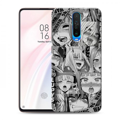 Дизайнерский пластиковый чехол для Xiaomi RedMi K30 Ahegao Ахегао Аниме