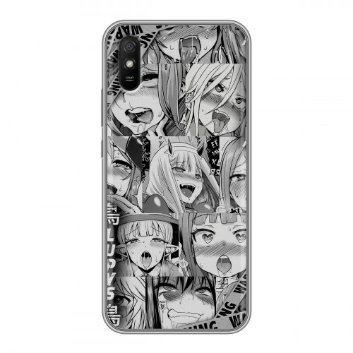 Дизайнерский силиконовый чехол для Xiaomi RedMi 9A Ahegao Ахегао Аниме