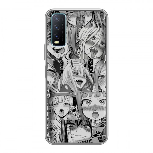Дизайнерский силиконовый чехол для Vivo Y20 Ahegao Ахегао Аниме