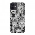 Дизайнерский силиконовый с усиленными углами чехол для Iphone 12 Mini Ahegao Ахегао Аниме