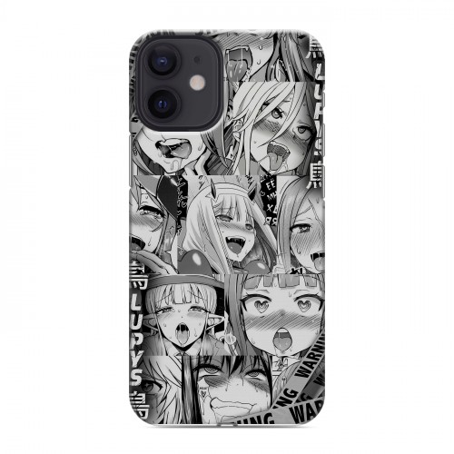 Дизайнерский силиконовый с усиленными углами чехол для Iphone 12 Mini Ahegao Ахегао Аниме