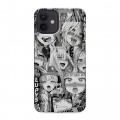 Дизайнерский силиконовый чехол для Iphone 12 Ahegao Ахегао Аниме