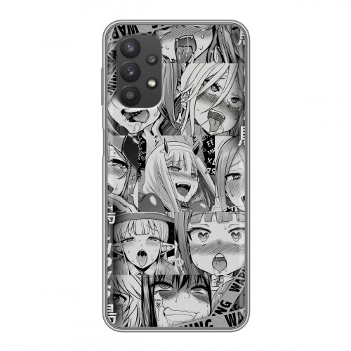 Дизайнерский силиконовый чехол для Samsung Galaxy A32 Ahegao Ахегао Аниме