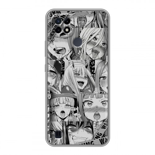 Дизайнерский силиконовый чехол для Realme C21 Ahegao Ахегао Аниме
